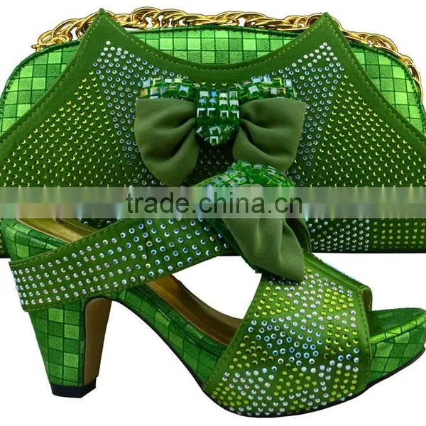 2016 Top Fashion Woman Shoes Italian Shoes and Matching Bags Lady's Wedding Shoes& Bags photo-3