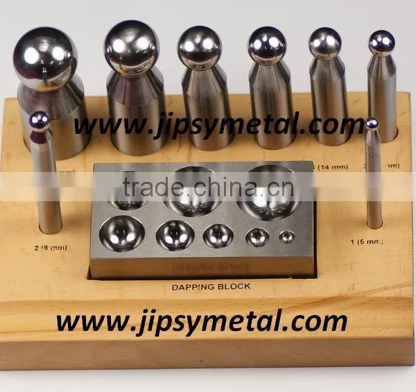 Dapping Block Punch Set for Jewellary Making Tools photo-3