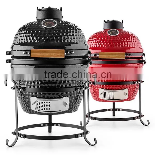 Ceramics Charcoal Grilling Outdoor Kamado BBQ Smoker photo-2
