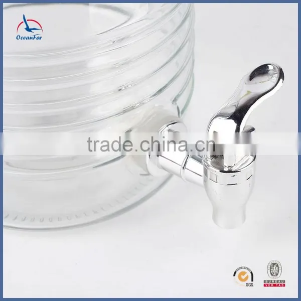 3.5L Glass Beverage Jar Sealing Glass Water Dispenser With Water Faucet photo-3