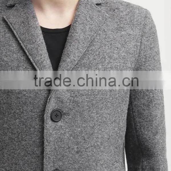 China Factory Custom Designer Winter Men's Wool Coats photo-6