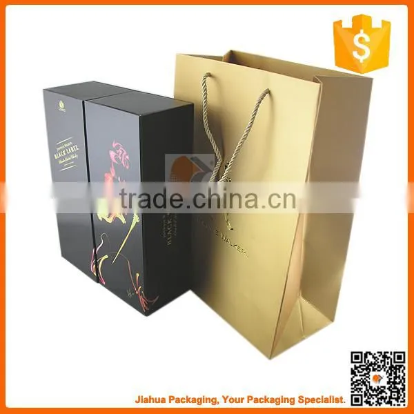 Recycled Wine Paper Gift Box for Packaging Wine Bottle Box photo-3