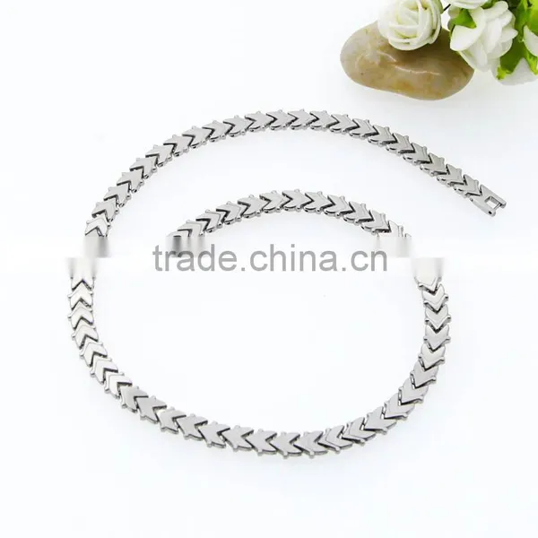 2016 Hot Selling Jiwelry With Silver -gold Steel Healthy Bio Arrow Necklace photo-4