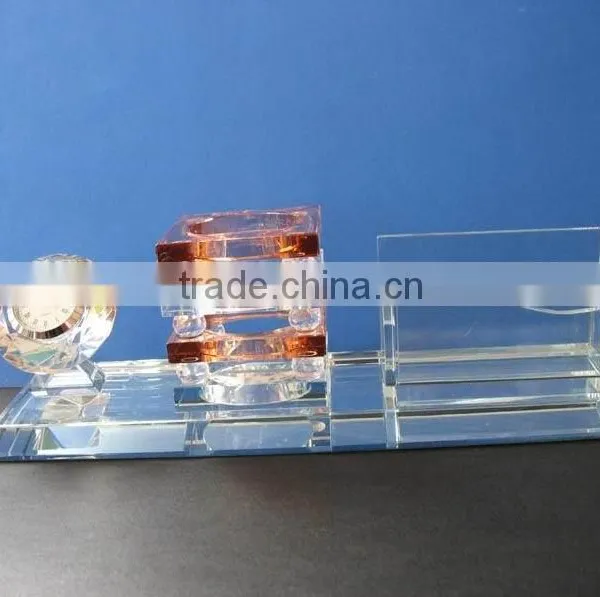 Office Decoration Nurse Crystal Pen Holder With Black Base photo-2
