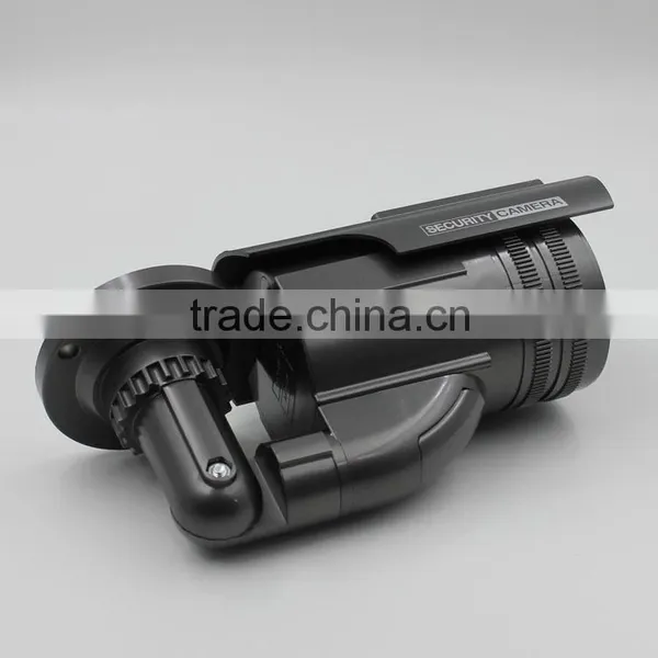 Security CCTV Outdoor CCD Red LED Light Bullet Proof Solar Powered Dummy Camera photo-2