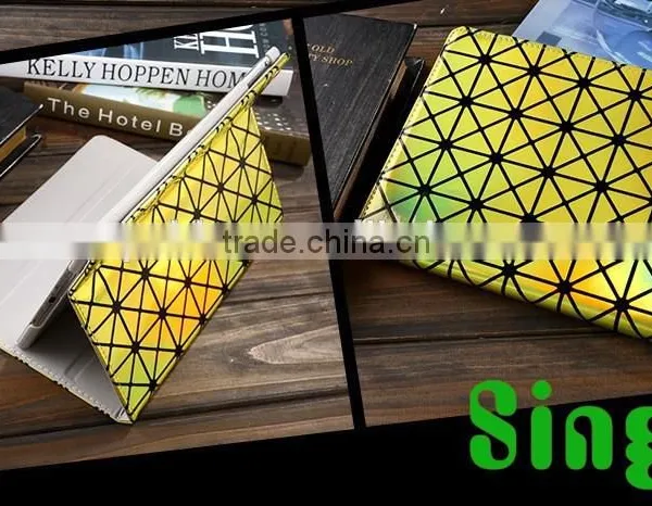 For IPad Mini Sleeve Leather Case Laser Drilling Flip Stand Cover Wallet Case photo-5