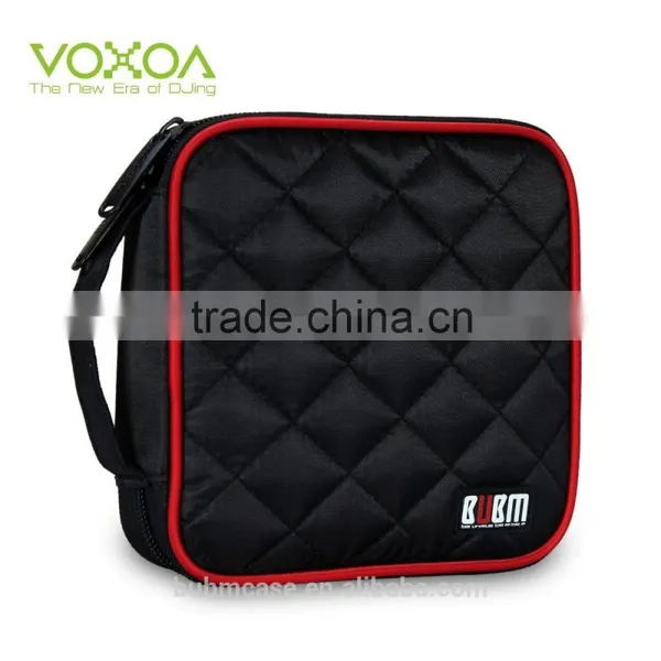 Fashion Black 32 Capacity 230D Space Twill PVC Fabric DVD Case CD Holder Personalized cd Case Dvd Cases photo-2
