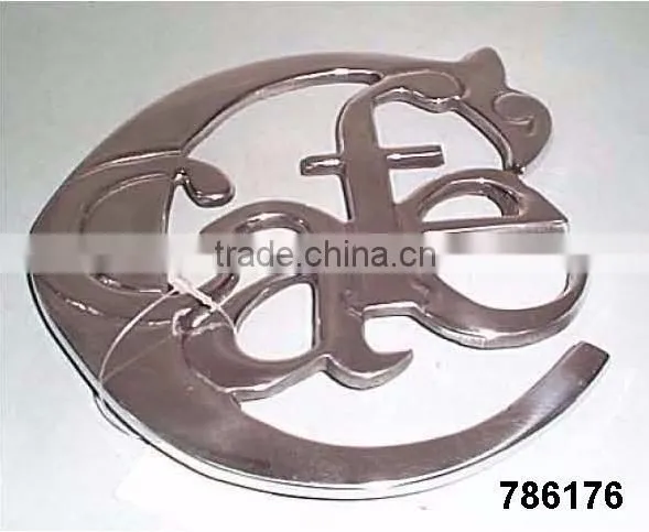 Handcast Aluminum Metal Kitchen Trivets Mirror Polish photo-3