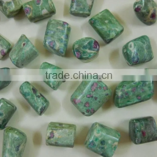 RUBY ZOISITE TUMBLED PEBBLES STONE