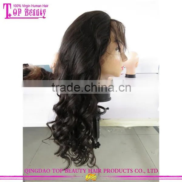 China Factory Indian Natural Hair Wig 100% Virgin Human Natural Girls Hair Wig photo-5