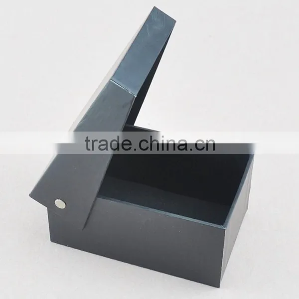 Plain Foldable Black Watch Packaging Gift Box for Wholesale photo-3