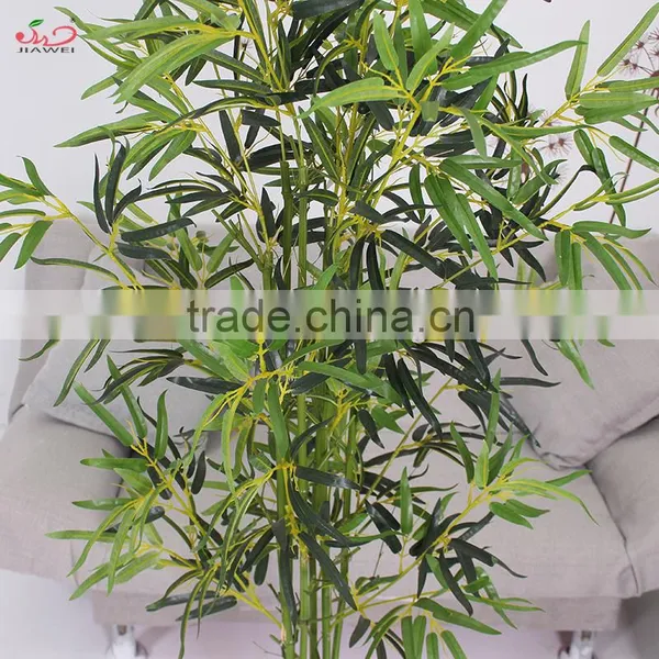 Cheap Beautiful Decorative Plastic Artificial Tree Bamboo Leaves Branches photo-3