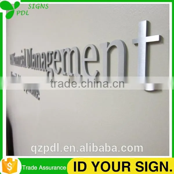 PDL 3D Built Up Stainless Steel Letters With Brass Finished photo-3