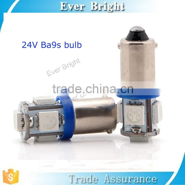 Super Bright 24v Ba9s 2-B 257 5050 5SMD Car LED License Plate Lights Map Dome Light photo-2