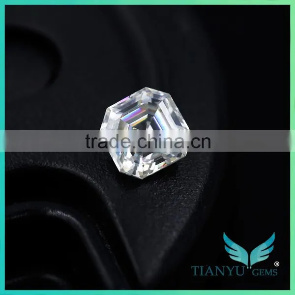 China Factory Synthetic Diamond Asscher Cut Forever Brilliant Moissanite Stones photo-2