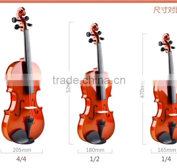China Handmade All Maple With Case , Bow & Rosin 4/4, 1/4, 1/2 Violin photo-5