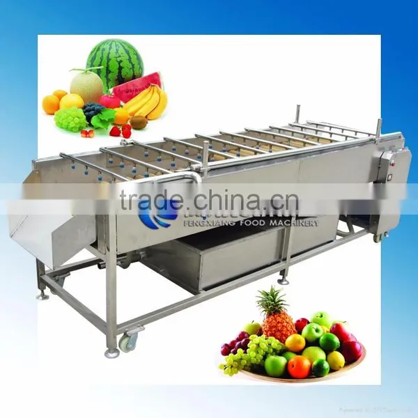 Washer Type Carrot / Watermelon / Cucumber / Peach / Peppers Washing Machine With Spray Wash