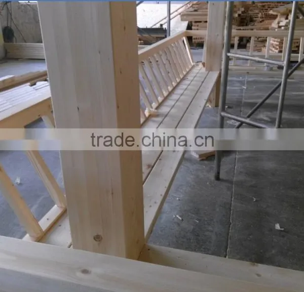 2015 New Design Wooden Gazebo With Back Bars ST-HZ01 for Sale photo-3