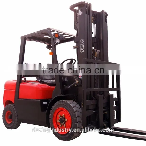 China New Fork Lift Truck, Propane, Side Shift, 3 Stage Mast Pneumatic Tires
