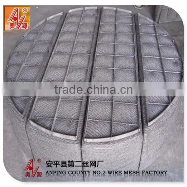 Factory price 316L stainless steel demister mesh /demister filter price/stainless steel demister pad