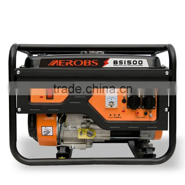 BSGE1500 Knife Model Portable 220 Volt 1kw 50HZ Gasoline Dynamo With OEM