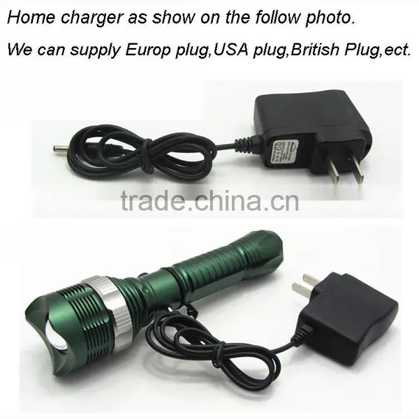 High Quality Led Zoom Flashlight Rechargeable Aluminium Led Torch photo-5