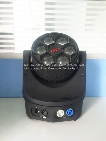 Sharp beam bee eye LED перемещающийся головой светильник 6x15w RGBW 4in1 прожекторный светильник для сцены с LED photo-3