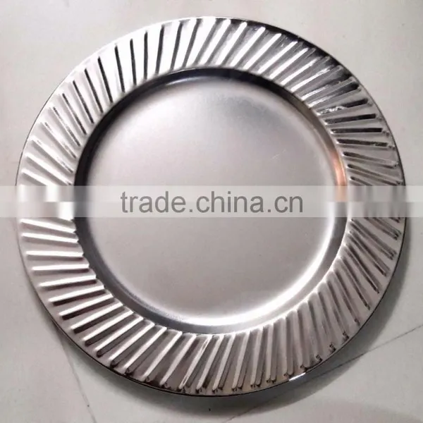 Silver Gold Charger Plate photo-4