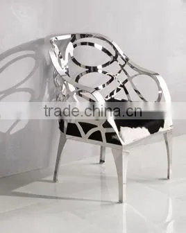 FC28 Living Room Furniture Stainless Steel Leisure Chair Modern Leisure Chair photo-2