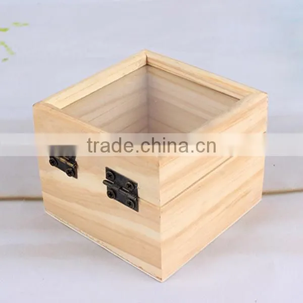 High-grade Wooden Packaging Box Transparent Window Custom Display Wood Box photo-3