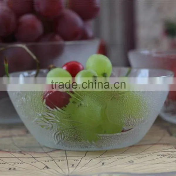 Leaves Frosted Effect Glass Bowl for Centerpieces photo-4