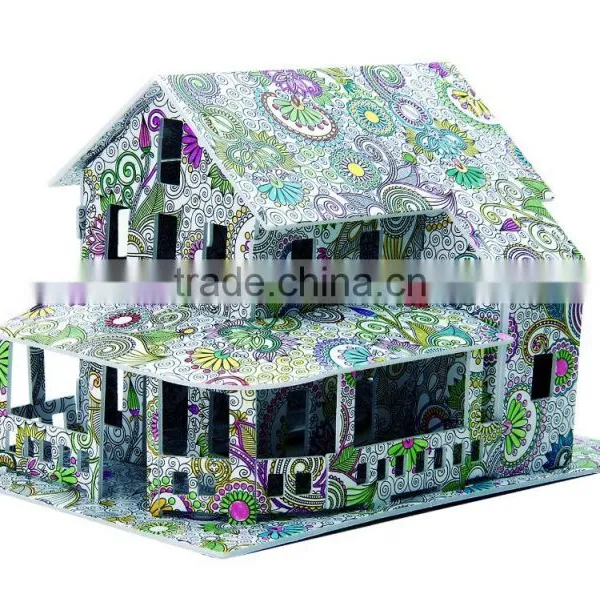 Newly-developed 3D Painting Paper Puzzle for Kids LT8882A photo-2