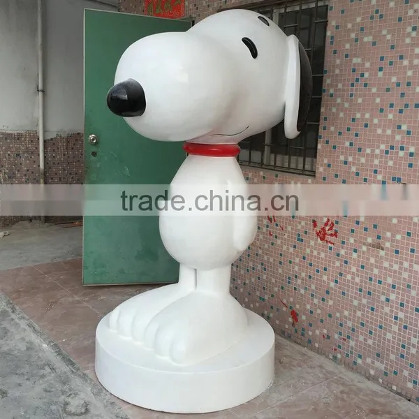 Fiberglass Cartoon Dog Statue Sculpture photo-5