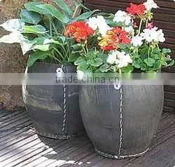 Eco Friendly Recycled Tire Rubber Planter Pot photo-4
