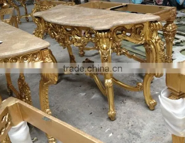 French Style Living Room Furniture Console Table and Wall Mirror photo-5