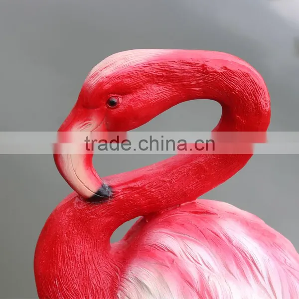 Large Outdoor Garden Decoration Resin Craft Fiberglass Flamingo Statue photo-2