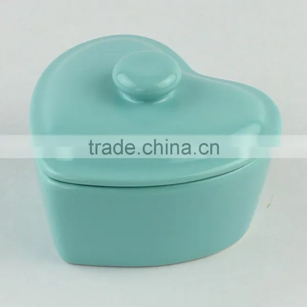 Set of Three Heart Shape Stoneware Mini Casserole photo-2
