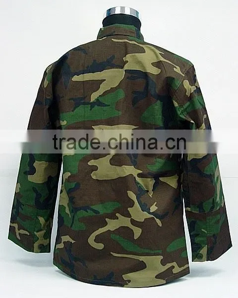 SWAT Airsoft Camo Woodland BDU Uniform Shirt Pants