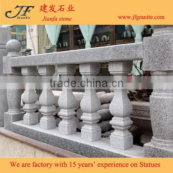 Beautiful Peach Blossom Red Polished Hand Carved Granite Baluster photo-5
