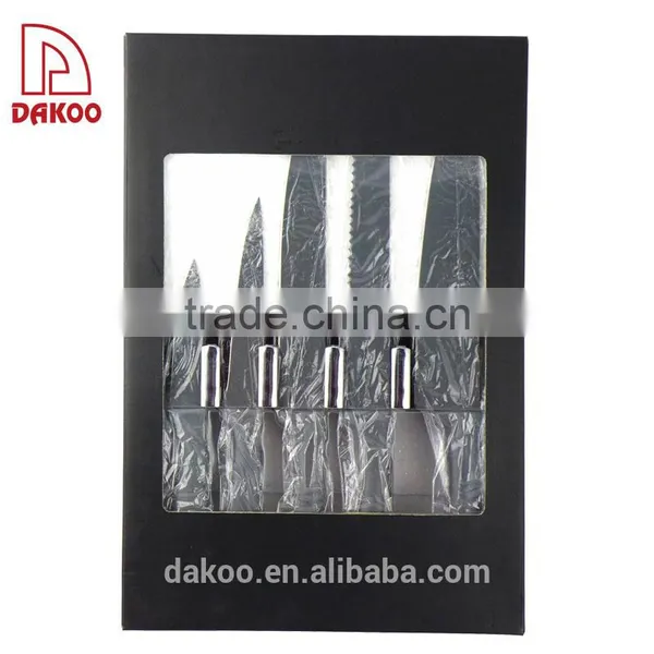Non-stick Coated Stainless Steel Kitchen 5Pcs Knife Set photo-6
