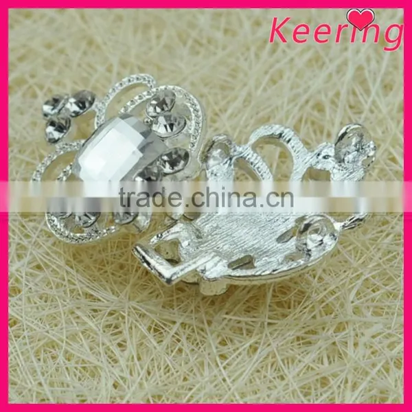 Fashionable Wholesale Crystal Color Rhinestone Metallic Button for Decoration WBK-1500 photo-5