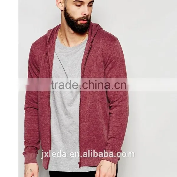 Fashion Style Custom Jersey Lesiure Full Zip Man Coat With Hooded photo-2