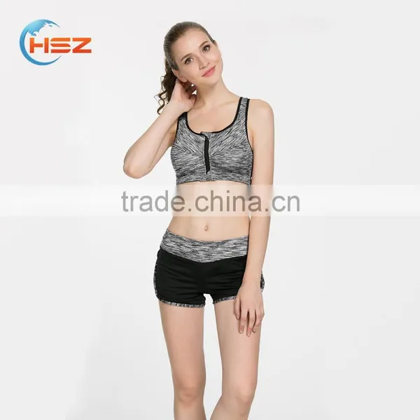 HSZ-806 Wholesale Women Bra Sports Hot Sexy Gradient Yoga Leggings Sports Pants Bra Seamless Women Compression photo-3