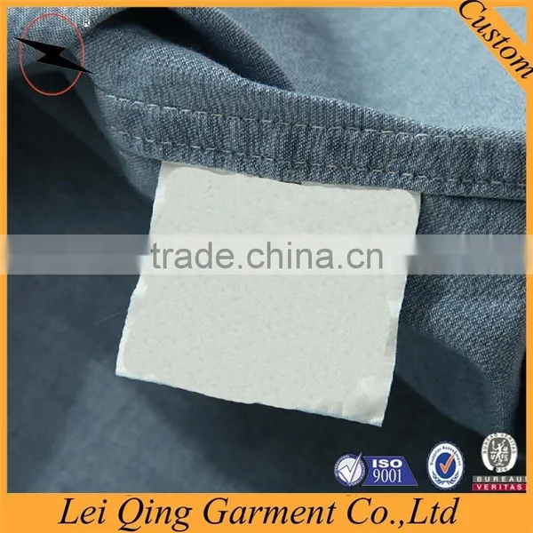 Top Quality Denim Short Sleeve Custom Mechanic Shirts photo-5