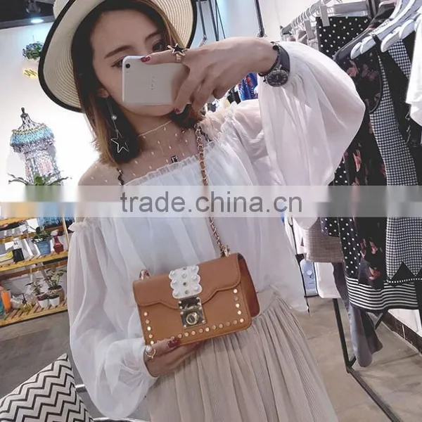 Zm50329b 2017 Europe Fashion Lady Crossbody Bag Rivet Renovate Single Shoulder Women Handbag photo-4