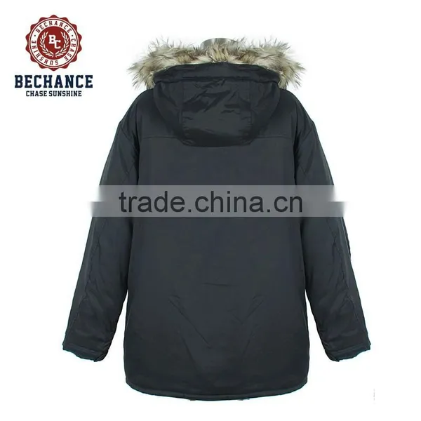 M1118 Faux Fur Hooded Mountain Mens Parka photo-2