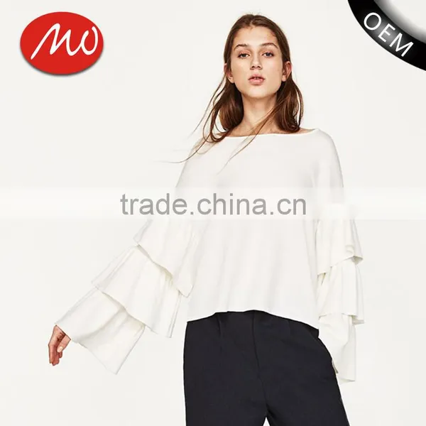 OEM Fctory Ladies Fancy Cotton Loose Knitting Organic Cotton Sweater for Wholesale