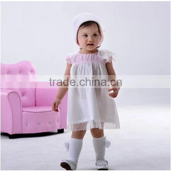 Fashion Yarn Childrens Boutique Dress Sleeveless Kids Clothes Toddler Girl Dress photo-3