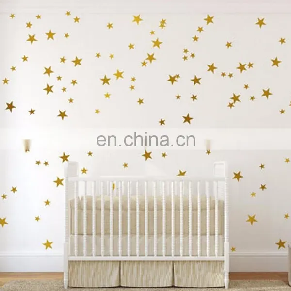 Ins Style Colorful Star Shape Vinyl Wall Sticker Children Room Home Decoration Mural Roon Decal photo-2