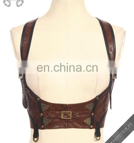 Steampunk Leather Harness-vest photo-3